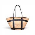 Leather Strapped French Market Bag
