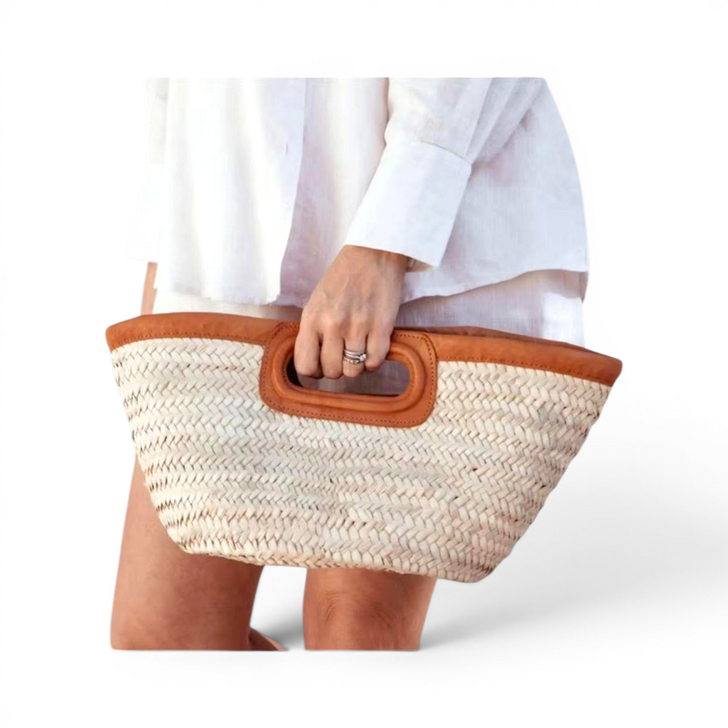 Handwoven Palm Leaf Clutch Bag