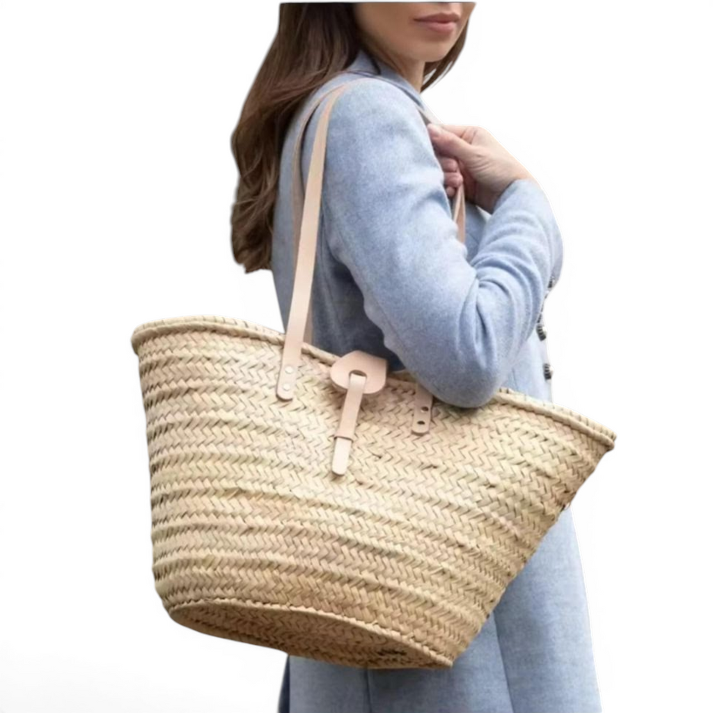 Large Handwoven Tote Basket