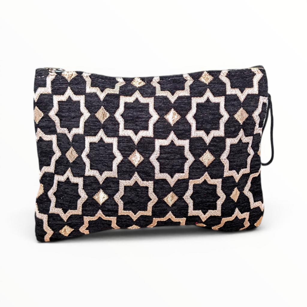 Moroccan Zellige Brocade Set 1 - Black